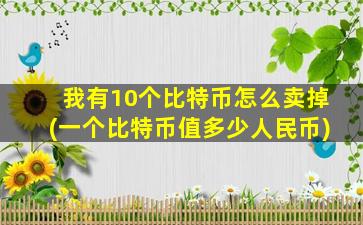 我有10个比特币怎么卖掉(一个比特币值多少人民币)